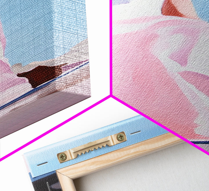 Elegant Woman, Soft Pastel Art, Feminine Portrait, Framed Canvas Print, Contemporary Aesthetic, Living Room Wall Art, Dreamy Abstrac