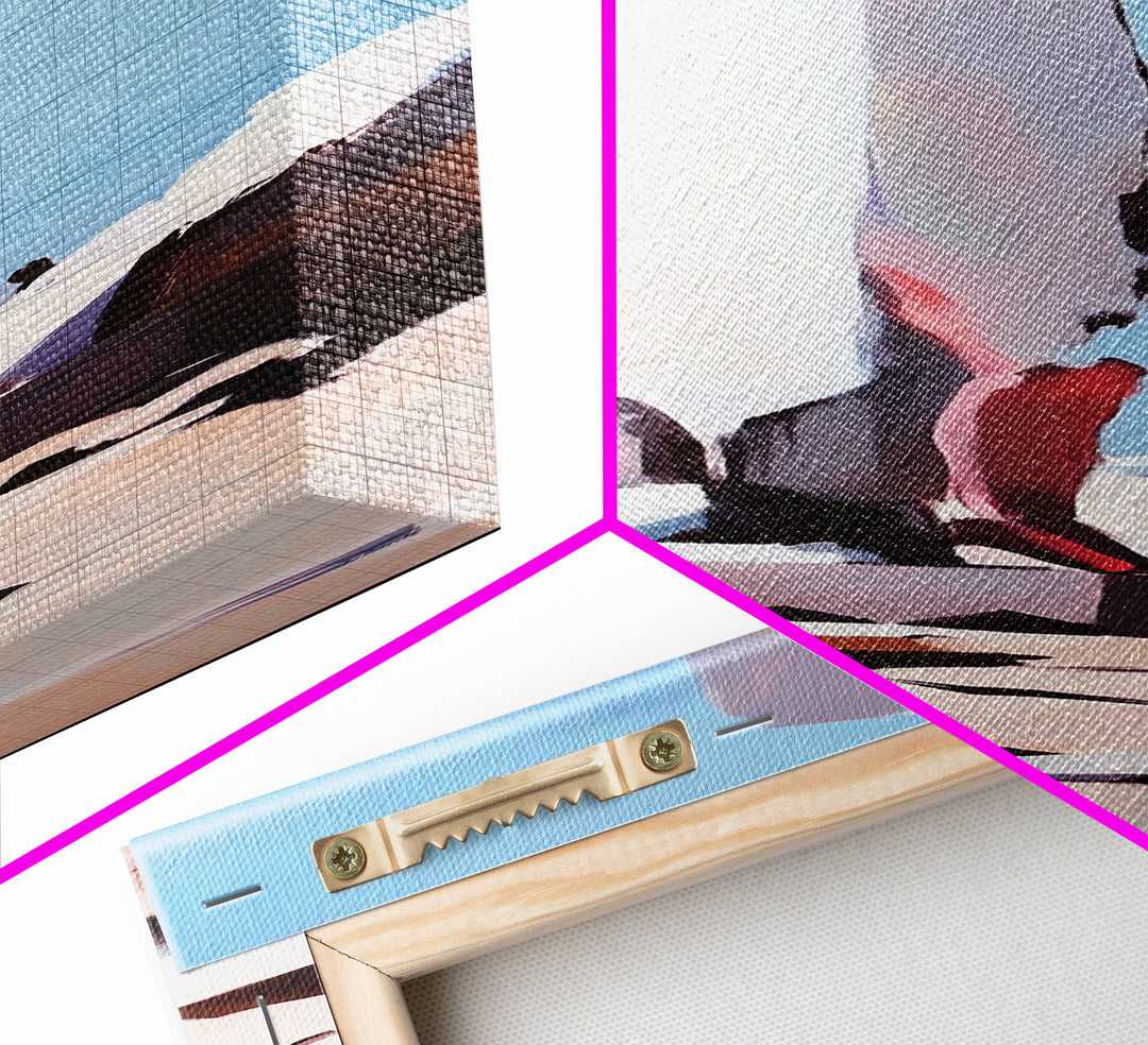 Stone Sculpture, Abstract Figure, Modern Minimalist Art, Desert Vibes, Contemporary Landscape, Earthy Tones, Framed Canvas Print