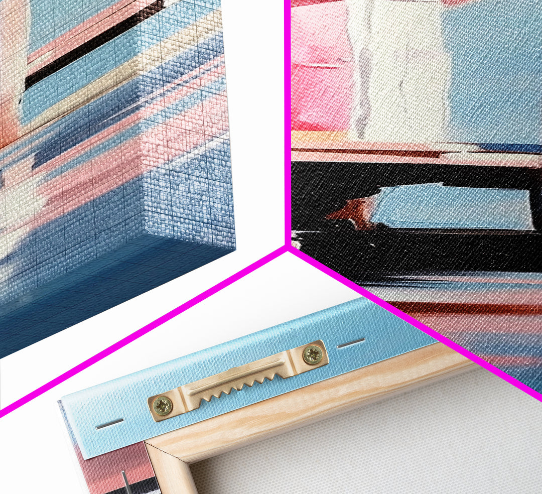 Dock House, Coastal Wall Art, Beach House Decor, Nautical Artwork, Ocean Reflection, Seaside Art, Living Room Art, Canvas Print