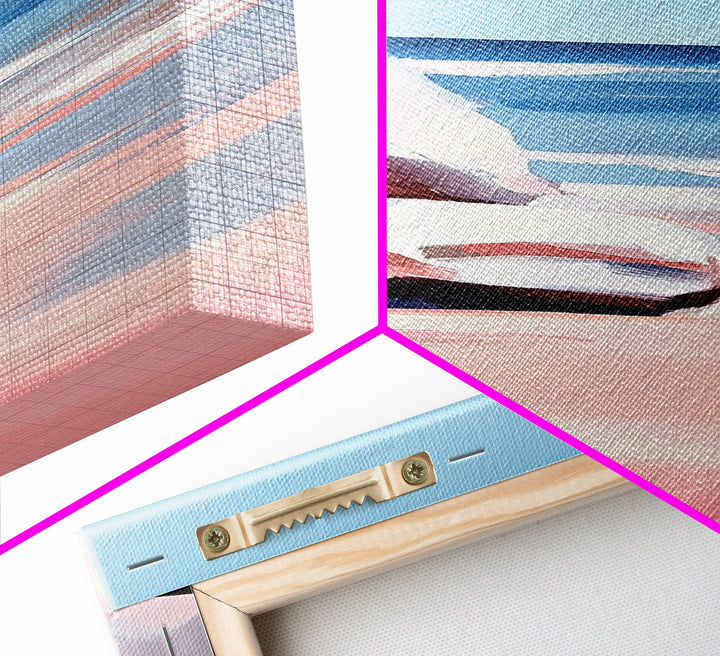 Coastal Rocks, Ocean Landscape, Beach House Wall Art, Minimalist Seascape, Relaxing Decor, Nature Painting, Canvas Print