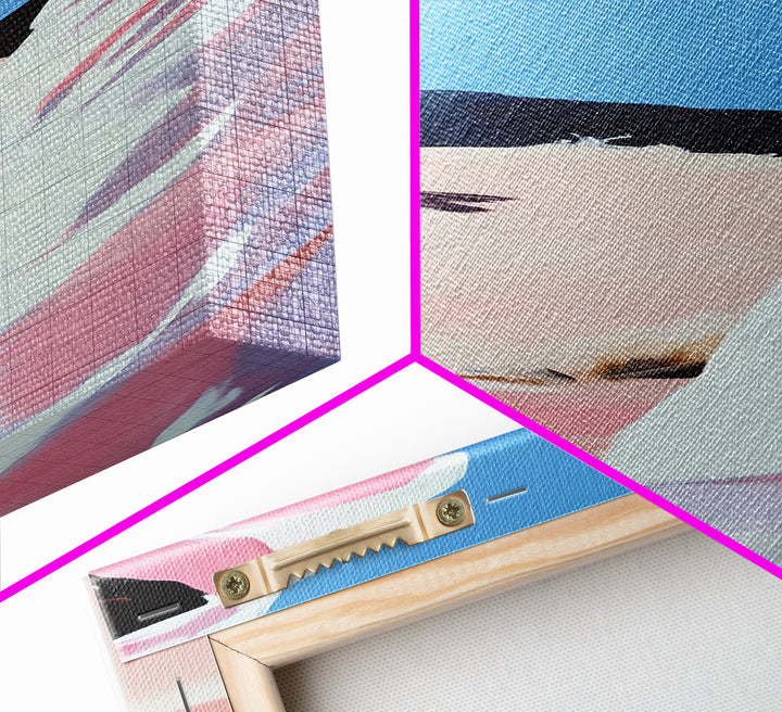 Desert Walk, Fashion Wall Art, Minimalist Figure Print, Warm Tones, Neutral Wall Decor, Modern Aesthetic, Framed Canvas Print