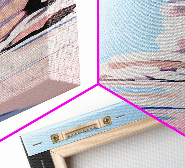 Rock Formations, Scenic Wall Art, Nature Canvas Print, Coastal Aesthetic, Modern Art, Earthy Tones, Landscape Painting, Zen Decor