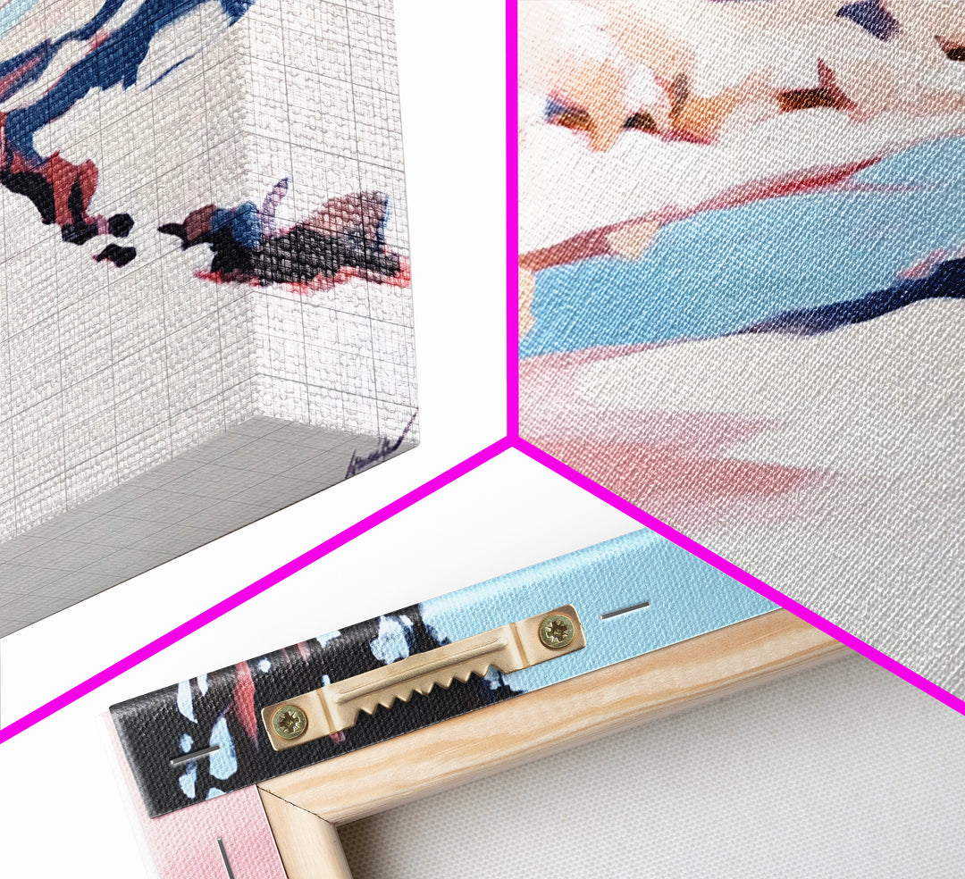 River Landscape, Nature Wall Art, Serene Water Scene, Tranquil Wilderness Painting, Country Home Decor, Scenic Canvas Print