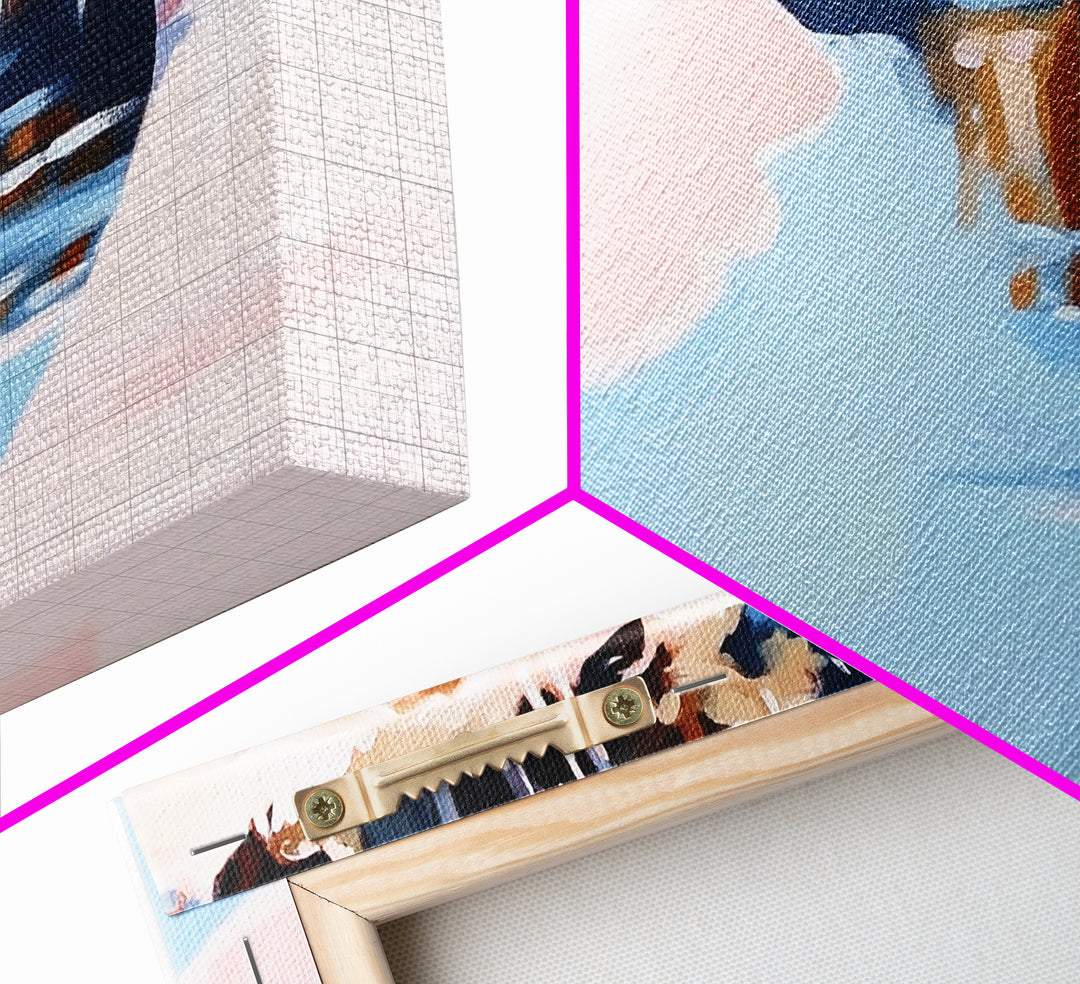 River Reflection, Serene Water Scene, Tranquil Nature Wall Art, Soft Pastel Landscape, Rustic Wilderness Decor, Framed Canvas Print