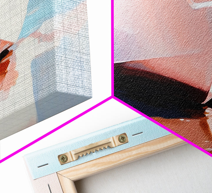 Beach Boat, Ocean Reflection, Coastal Calm, Canvas Print, Minimalist Nautical Art, Summer Home Decor, Living Room Wall Art, Tranquil Vibes