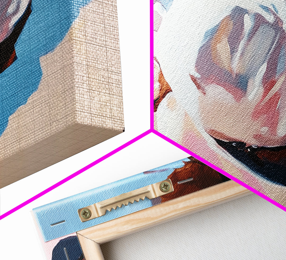 River Stones, Natural Elements, Boho Earthy Decor, Canvas Print, Minimalist Landscape, Zen Inspired Wall Art, Calm and Neutral