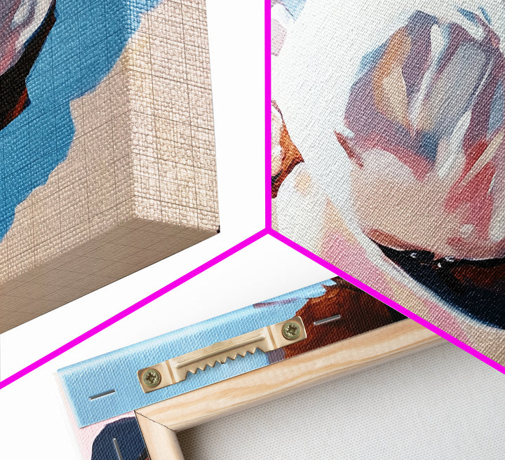 River Stones, Natural Elements, Boho Earthy Decor, Canvas Print, Minimalist Landscape, Zen Inspired Wall Art, Calm and Neutral