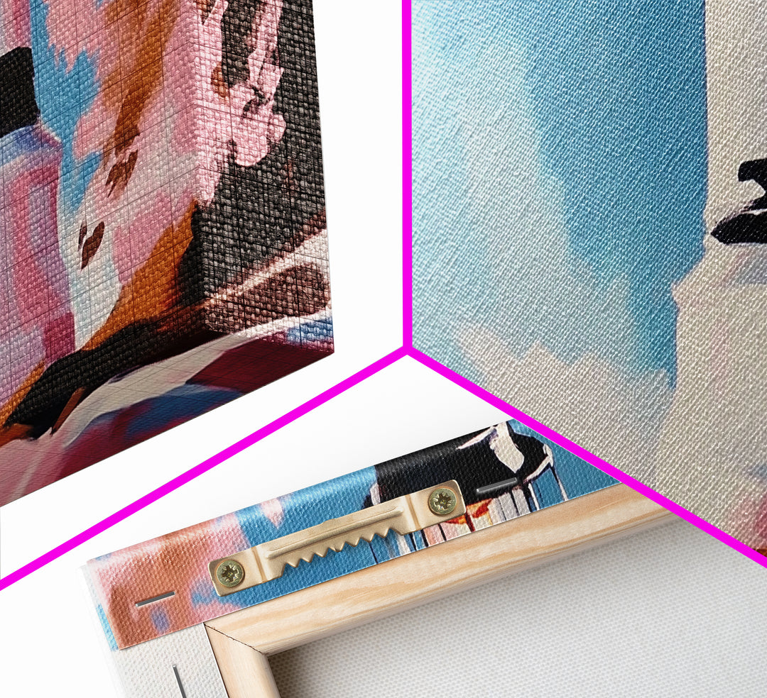 Black and White Lighthouse, Nautical Wall Art, Coastal Decor, Ocean Seascape, Modern Minimalist, Living Room Canvas Print