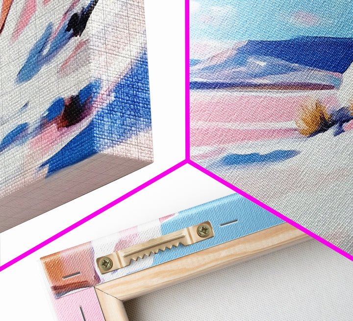 Desert Oasis, Sandstone Cliffs, Southwest Serenity, Canvas Print, Boho Wall Art, Earthy Decor, Rustic Bedroom Art, Scenic Escape