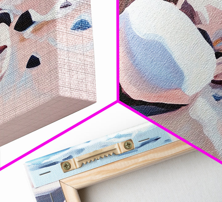 Coastal Rocks, Beach Waves, Ocean Wall Art, Framed Canvas Print, Nautical Decor, Summer Vibes, Relaxing Seaside Scene, Living Room Art