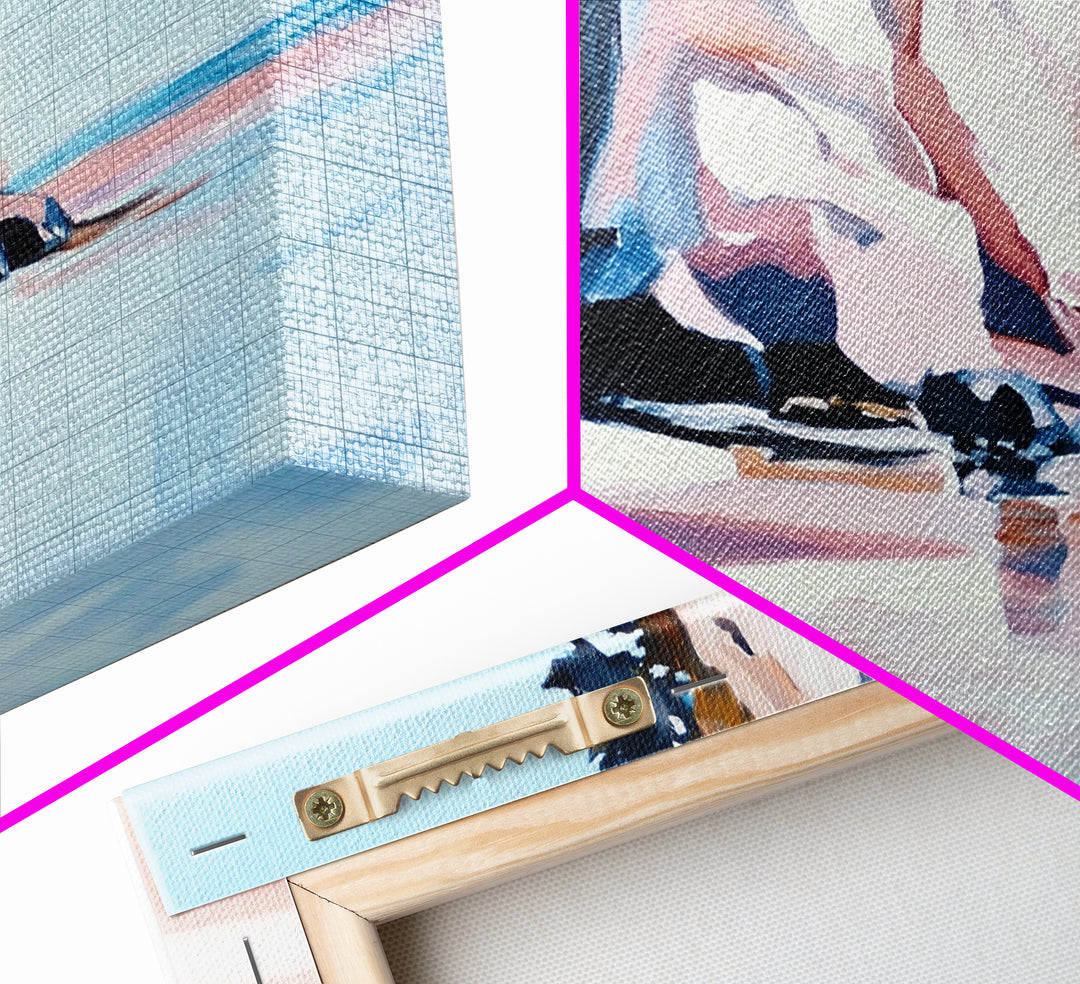 Coastal Cliffside, Ocean View Art, Seaside Landscape, Beach Getaway, Modern Coastal Decor, Nature Scene, Canvas Print, Living Room