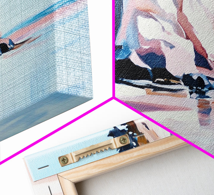 Coastal Cliffside, Ocean View Art, Seaside Landscape, Beach Getaway, Modern Coastal Decor, Nature Scene, Canvas Print, Living Room