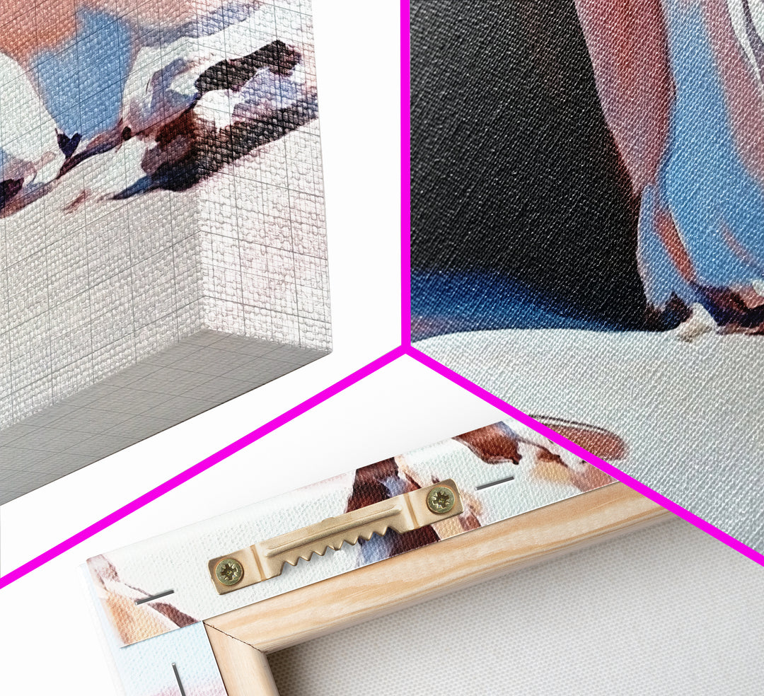 Cave Entrance, Surreal Landscape Art, Abstract Coastal Print, Pink Beige Tones, Nature Inspired, Boho Wall Decor, Framed Canvas Print