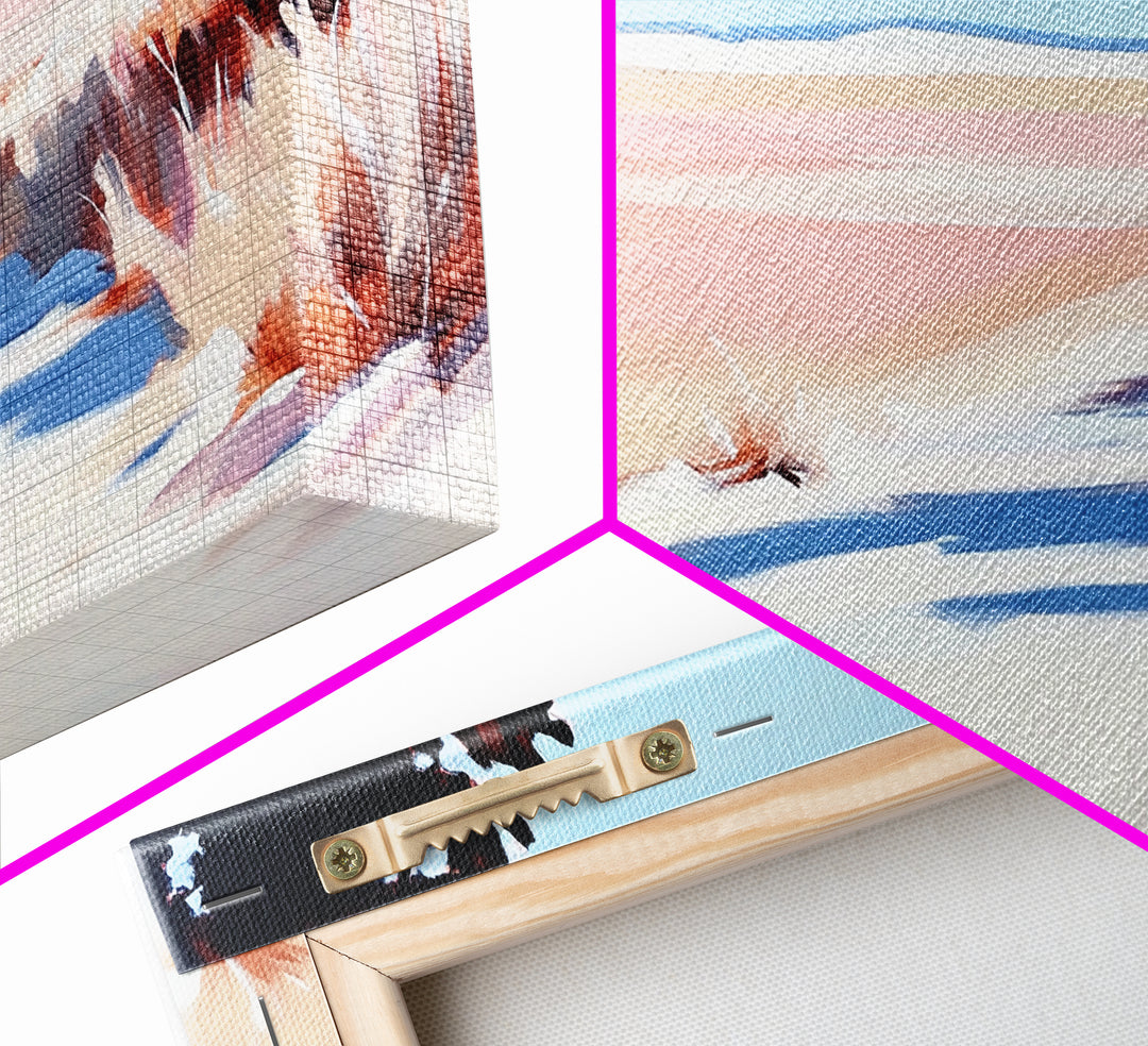 Desert Pathway, Minimalist Landscape Art, Warm Pastel Print, Earthy Aesthetic, Rustic Wall Decor, Bedroom Art, Canvas Print