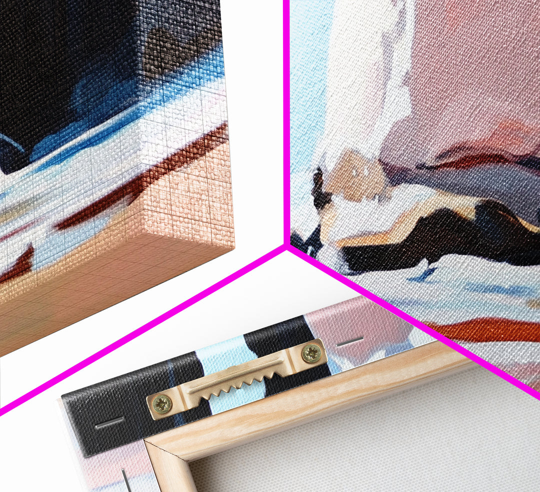 Coastal Rock, Seascape Art, Framed Canvas Print, Minimalist Beach Decor, Modern Wall Art, Ocean Landscape, Large Wall Art, Living Room