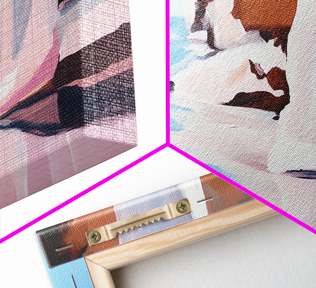 Clifftop View, Ocean Landscape, Canvas Print, Coastal Wall Art, Bohemian Home Decor, Seaside Artwork, Large Wall Art, Living Room