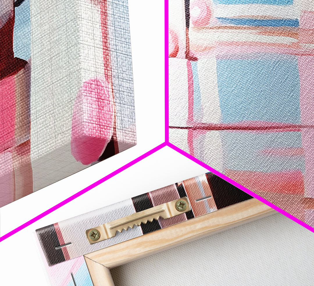 Dockside Reflections, Coastal Living Art, Minimalist Waterscape, Serene Harbor Scene, Nautical Theme, Canvas Print, Office Wall Art