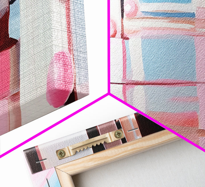 Dockside Reflections, Coastal Living Art, Minimalist Waterscape, Serene Harbor Scene, Nautical Theme, Canvas Print, Office Wall Art