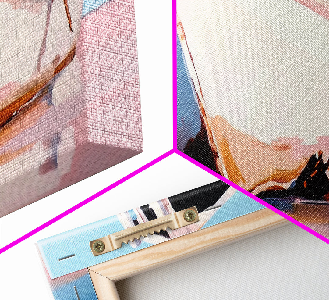 Beached Boat, Coastal Art, Nautical Decor, Canvas Print, Beach House Wall Art, Ocean Painting, Rustic Wall Decor, Living Room Art