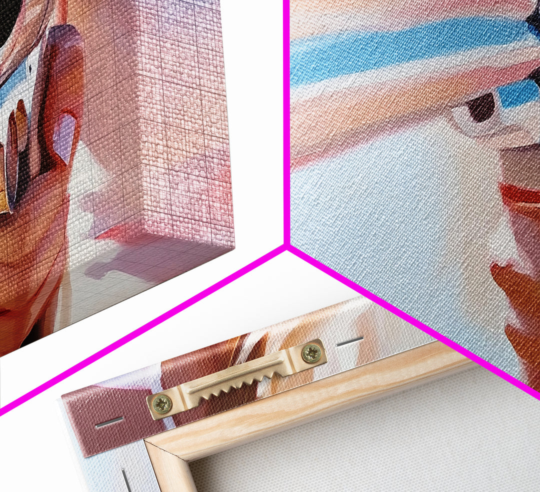 Chrome Gun, Western Art, Cowboy Decor, Canvas Print, Edgy Wall Art, Modern Painting, Masculine Art, Man Cave Wall Decor