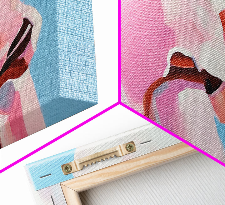 Pink Skull, Contemporary Pop Art, Bold Wall Decor, Cool Living Room Art, Unique Framed Canvas Print, Edgy Aesthetic Artwork