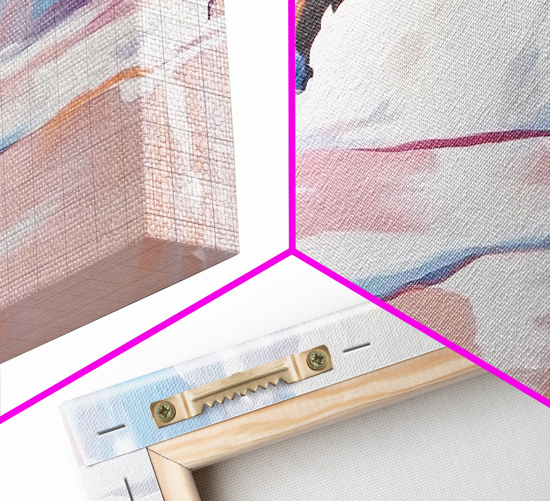 Rocky Shore, Wave Crash, Framed Canvas Print, Coastal Wall Art, Beach House Decor, Serene Seascape, Modern Ocean Painting