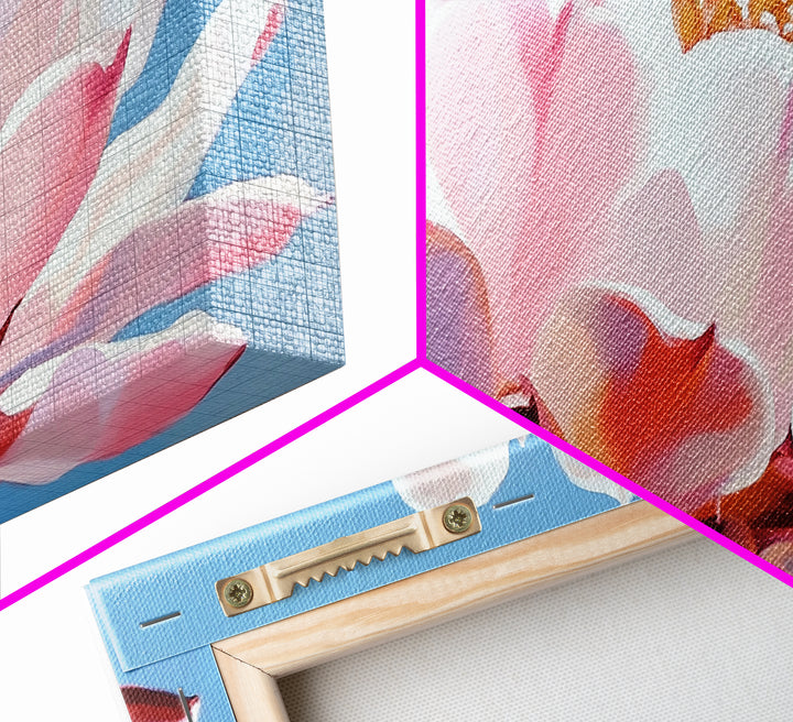 Blooming Cactus, Floral Wall Art, Desert Aesthetic, Boho Nature Decor, Soft Pink Botanical, Succulent Art, Canvas Print, Kitchen Decor