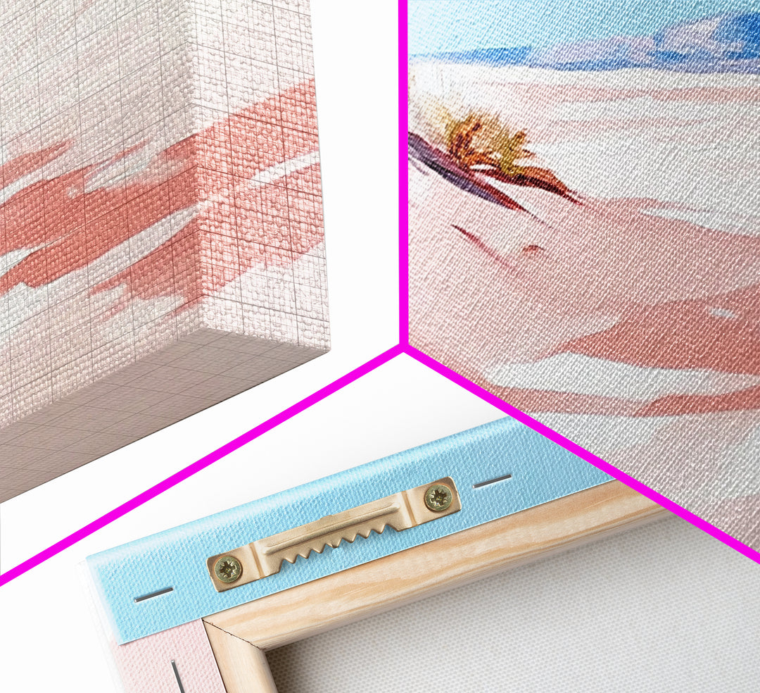 Desert Path, Serene Landscape, Southwest Art, Minimalist Nature Print, Living Room Wall Art, Earthy Aesthetic, Canvas Print, Home Decor