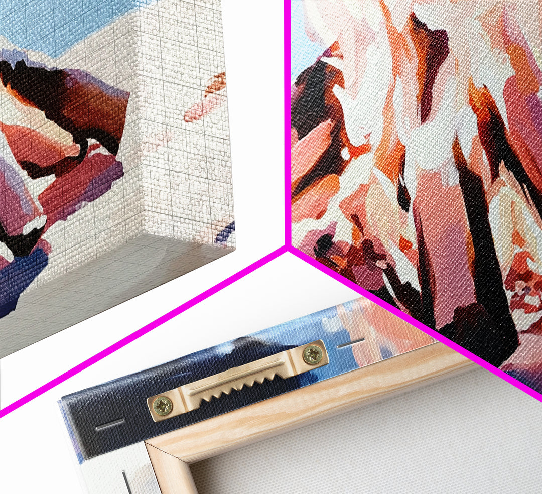 Campfire, Cozy Glow, Autumn Wall Art, Rustic Home Decor, Boho Adventure Aesthetic, Living Room Art, Framed Canvas Print, Gift Idea