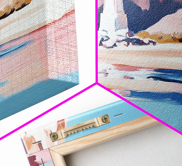 Desert Monument, Canyon Reflection, Southwest Landscape, Framed Canvas Print, Western Art, Rustic Home Decor, Nature Wall Art, Earthy Tones