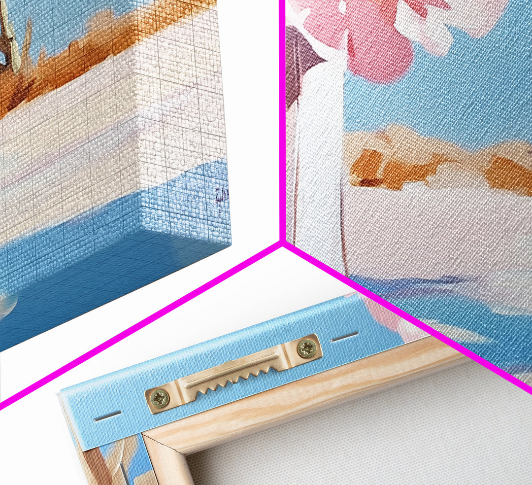 Cactus Blooms, Desert Flowers, Southwestern Serenity, Canvas Print, Floral Art, Pastel Tones, Nature Wall Art, Boho Decor, Minimalist Aesthetic