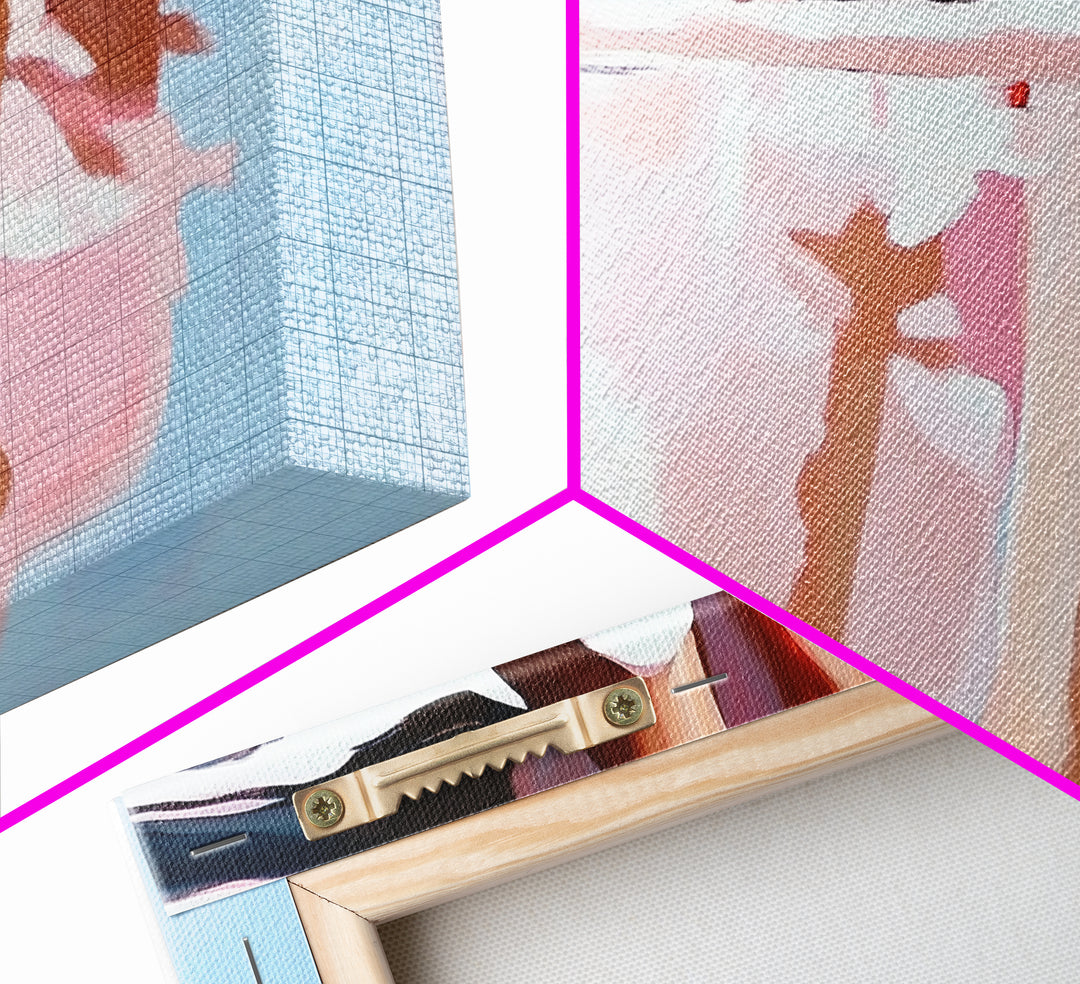 Barefoot Reflection, Sunlit Serenity, Beachside Calm, Framed Canvas Print, Coastal Home Decor, Ocean Art, Dreamy Seascape, Minimalist Aesthetic