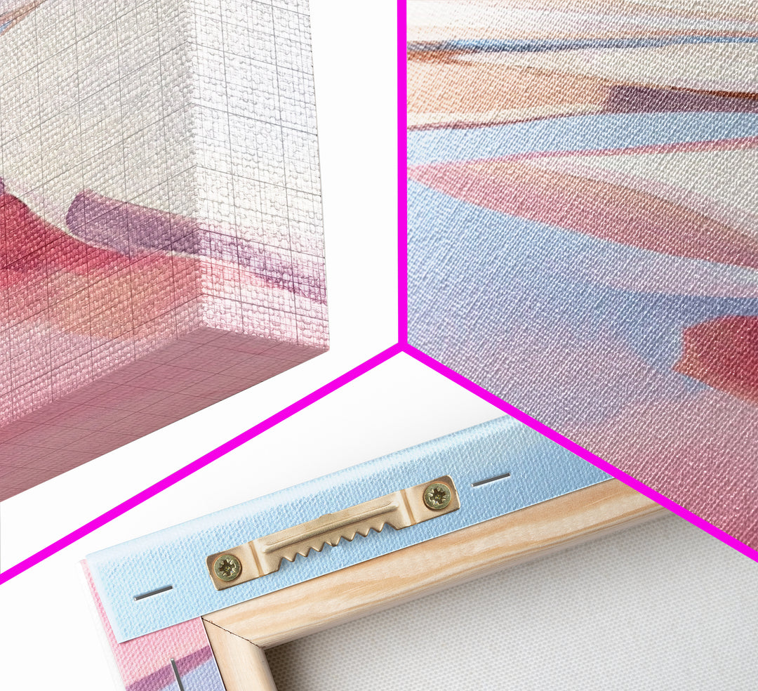 Beach Serenity, Coastal Art, Abstract Seascape, Modern Home Decor, Minimalist Ocean, Canvas Print, Living Room Wall Art, Beach House