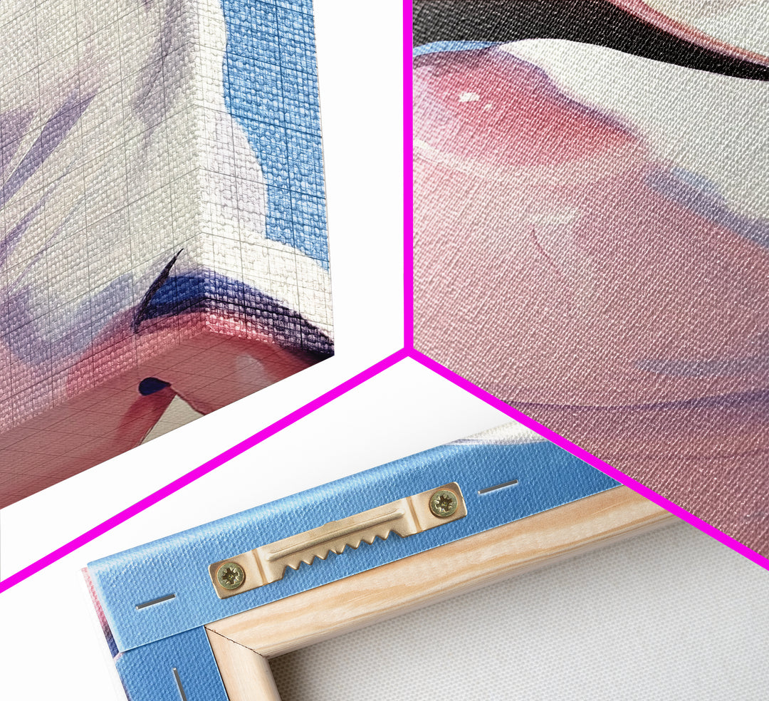 Dolphin Smile, Ocean Wildlife, Playful Sea Art, Coastal Decor, Nautical Wall Art, Canvas Print, Kids Room Art, Marine Animal Painting