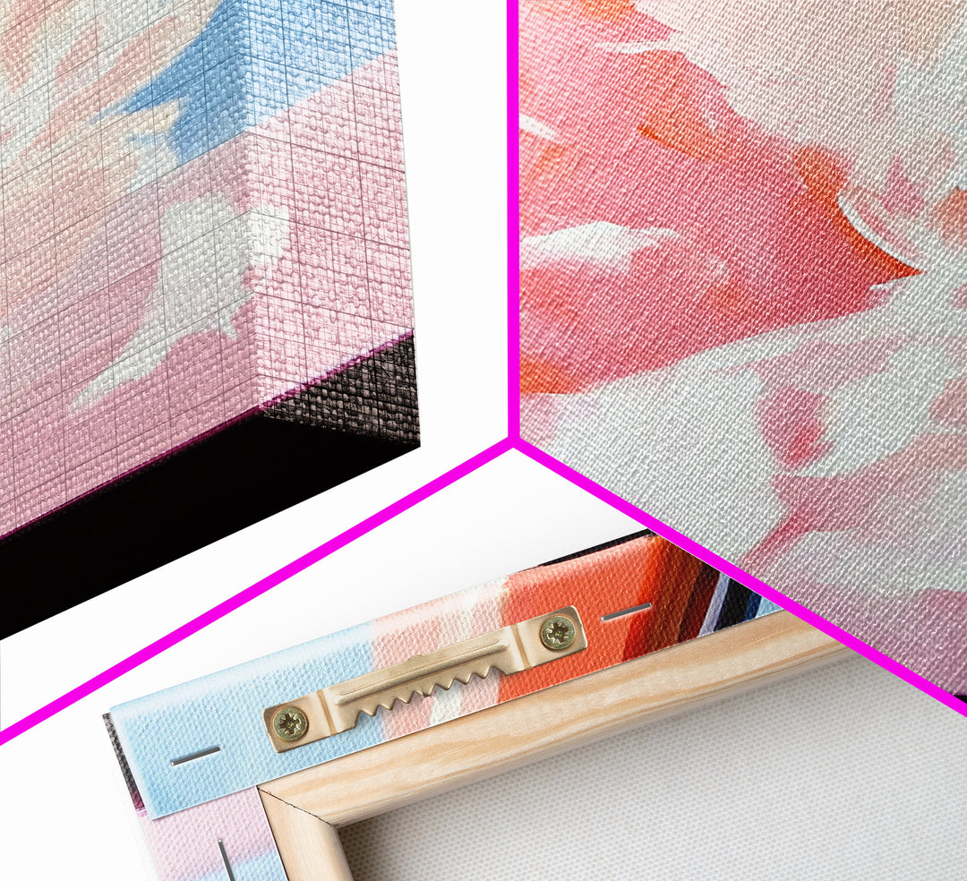 Cosmic Blast, Space Art, Sci-Fi Painting, Framed Canvas Print, Futuristic Wall Art, Modern Home Decor, Space Exploration Artwork