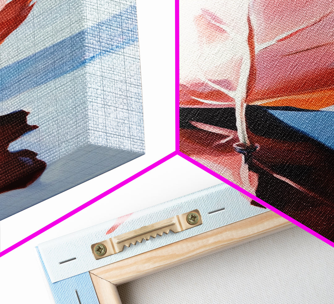 Autumn Leaf, Fall Reflection, Nature Art, Seasonal Wall Decor, Framed Canvas Print, Fall Art, Living Room Print, Cozy Wall Art