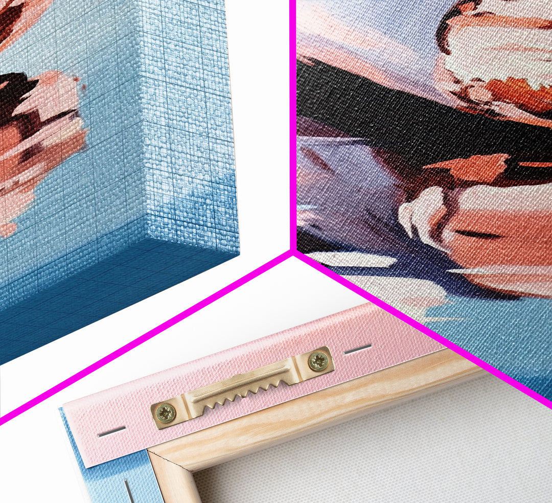 Driftwood, Lake Reflection, Nature Wall Art, Rustic Cabin Decor, Framed Canvas Print, Minimalist Landscape, Living Room Wall Art