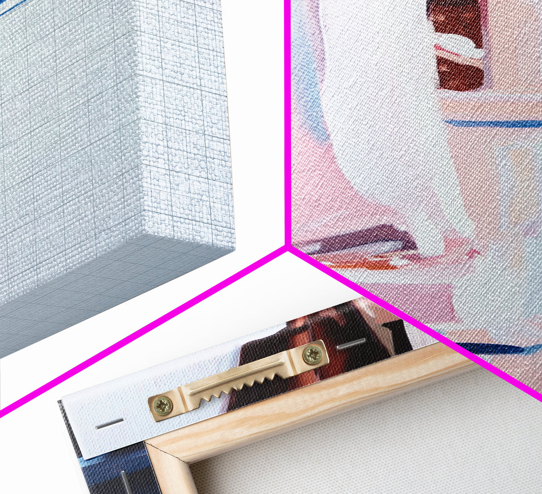 Bridge Reflection, Water Landscape, Framed Canvas Print, Tranquil Wall Art, Modern Minimalist Painting, Calm Home Aesthetic, Neutral Decor