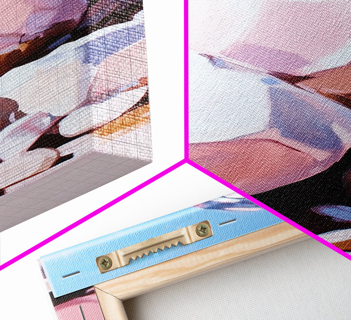 Pink Boulders, Desert Rocks, Framed Canvas Print, Minimalist Nature Wall Art, Earthy Home Decor, Boho Aesthetic, Southwest Landscape