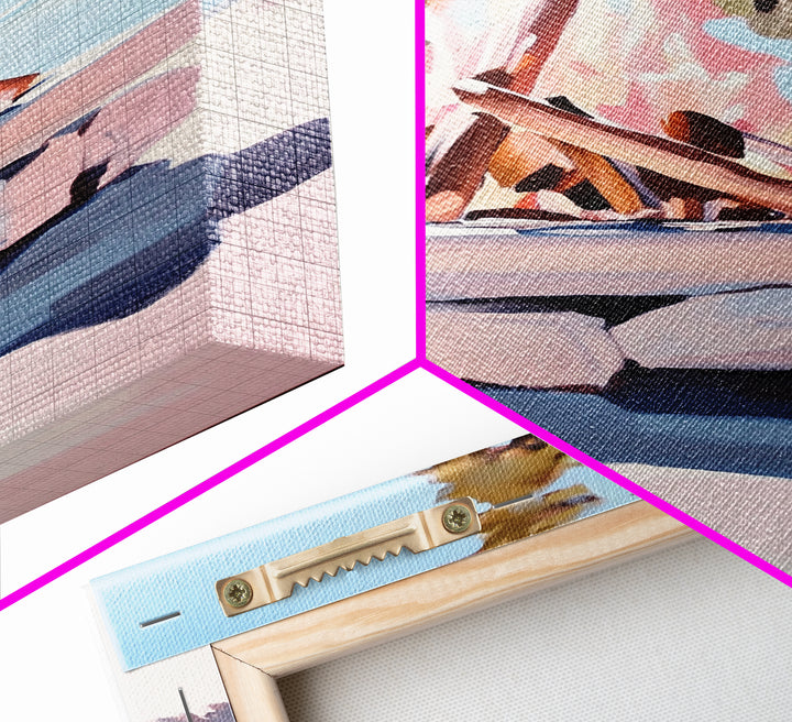 Campfire, Outdoor Retreat, Cozy Night, Framed Canvas Print, Cabin Decor, Rustic Wall Art, Autumn Home Art, Lodge Painting