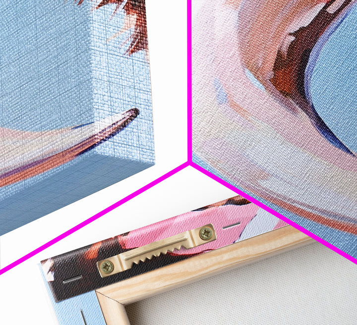 Buffalo Horn, Western Decor, Rustic Art, Cowboy Wall Art, Framed Canvas Print, Boho Style, Minimalist Animal Art, Neutral Aesthetic