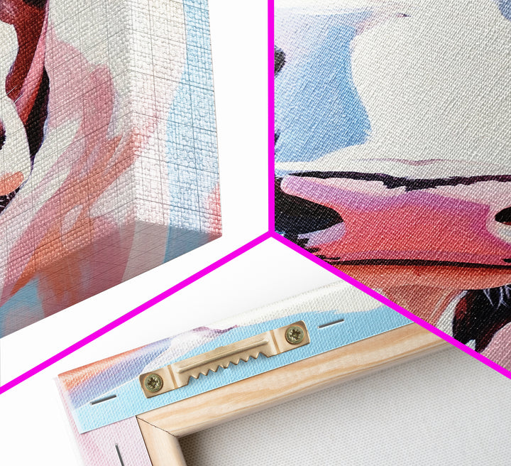 Cow Portrait, Farmhouse Animal Art, Rustic Wall Decor, Country Home Aesthetic, Modern Barn Decor, Canvas Print, Kitchen Wall Art