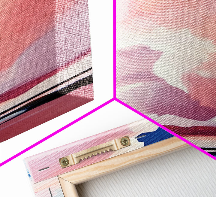 Cloudscape, Sky Painting, Dreamy Wall Art, Minimalist Home Decor, Pastel Sky, Framed Canvas Print, Sunset Clouds, Serene Aesthetic