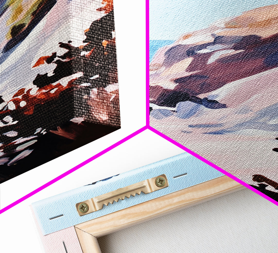 Coastal Cliffs, Ocean View, Seascape, Canvas Print, Beach Wall Art, Modern Home Decor, Minimalist Artwork, Bedroom Wall Art