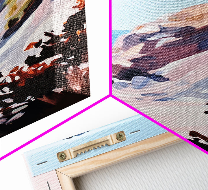 Coastal Cliffs, Ocean View, Seascape, Canvas Print, Beach Wall Art, Modern Home Decor, Minimalist Artwork, Bedroom Wall Art