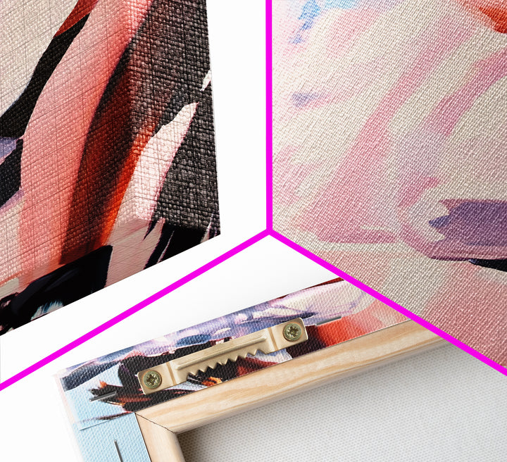 Dreamy Dress, Feminine Fashion, Soft Romantic Art, Framed Canvas Print, Boho Wall Decor, Modern Minimalist Artwork, Bedroom Wall Art