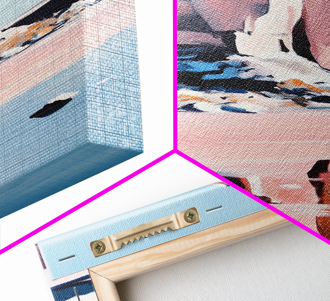 Canyon Reflection, Desert Landscape, Modern Southwest, Nature Wall Art, Framed Canvas Print, Earthy Tones, Office Decor, Boho Aesthetic