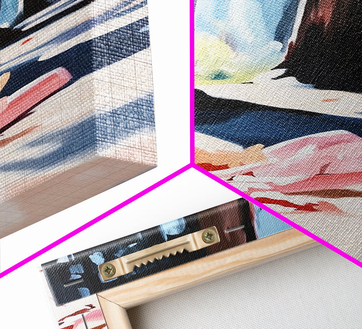 Autumn Forest, Fall Leaves, Cozy Aesthetic, Seasonal Art, Rustic Decor, Warm Tones, Nature Painting, Canvas Print, Living Room Wall Art