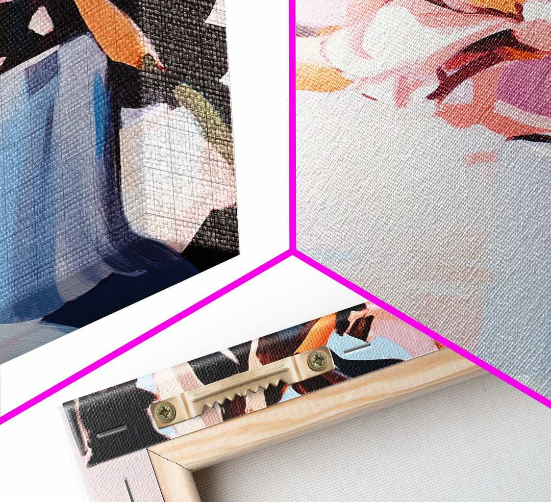 Beach Vase, Coastal Florals, Ocean Breeze, Relaxing Summer Art, Minimalist Aesthetic, Pastel Painting, Living Room Art, Canvas Print