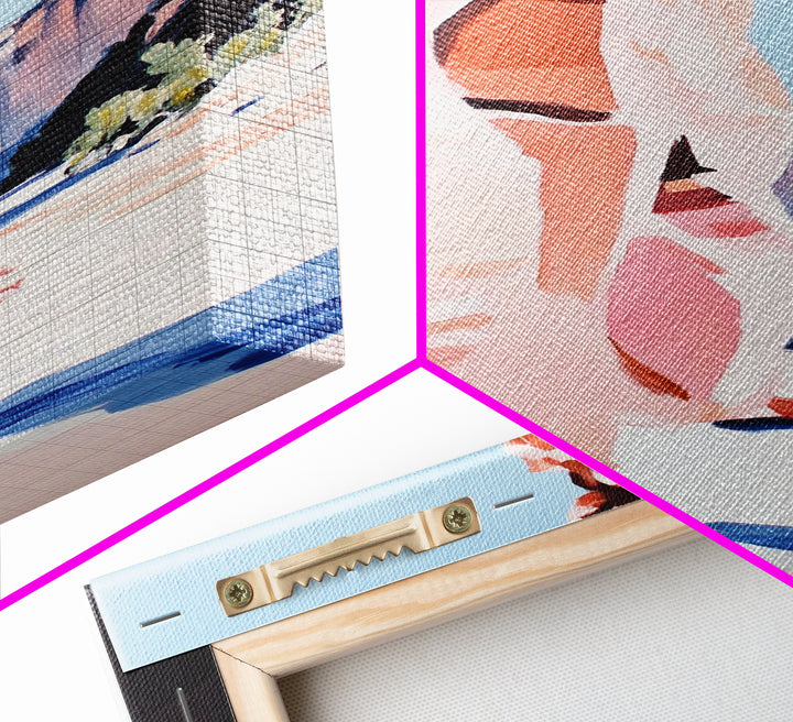 Desert Canyon, Red Rock Art, Southwest Landscape Print, Framed Canvas Print, Nature Lover Gift, Rustic Western Home Decor